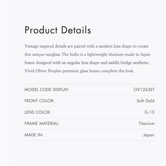 OLIVER PEOPLES INDIO 51mm Sunglasses Carbon Grey MSRP$545 The most Beloved - Picture 11 of 11